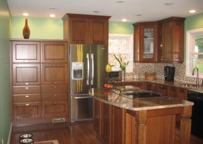 A renovated kitchen designed by Simone Feldman Designs Roswell, GA