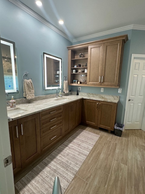 A Bathroom remodel designed by Simone Feldman Designs